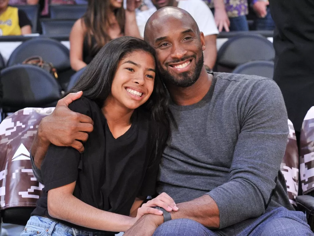 Kobe dan putrinya. (Photo/The Sun)