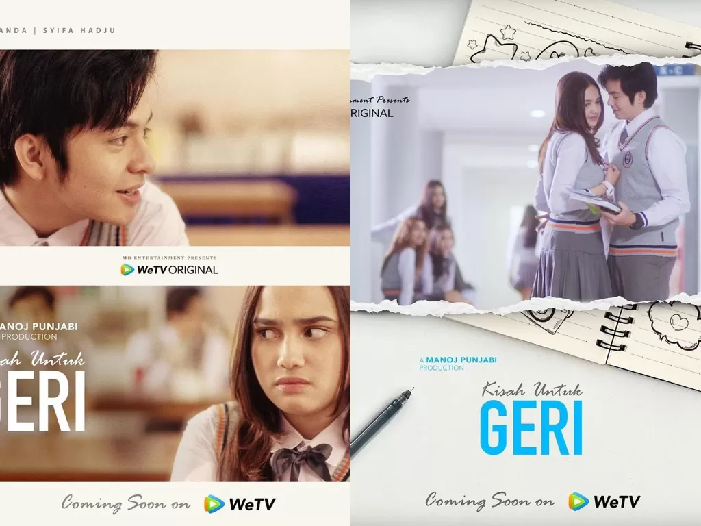 Tampilan poster film 'Kisah untuk Geri'. (photo/Instagram/@anggayunandareal16)
