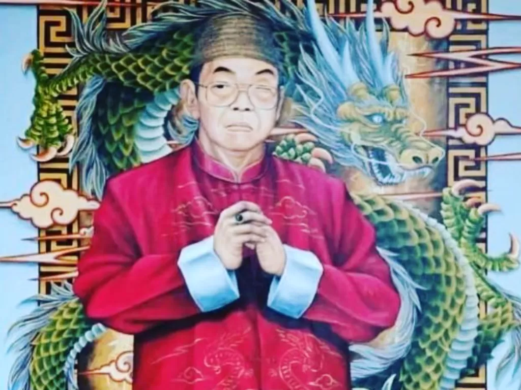 Presiden ke-4 Gus Dur mengenakan pakaian tradisional Tionghoa. (Instagram/Yenny Wahid)