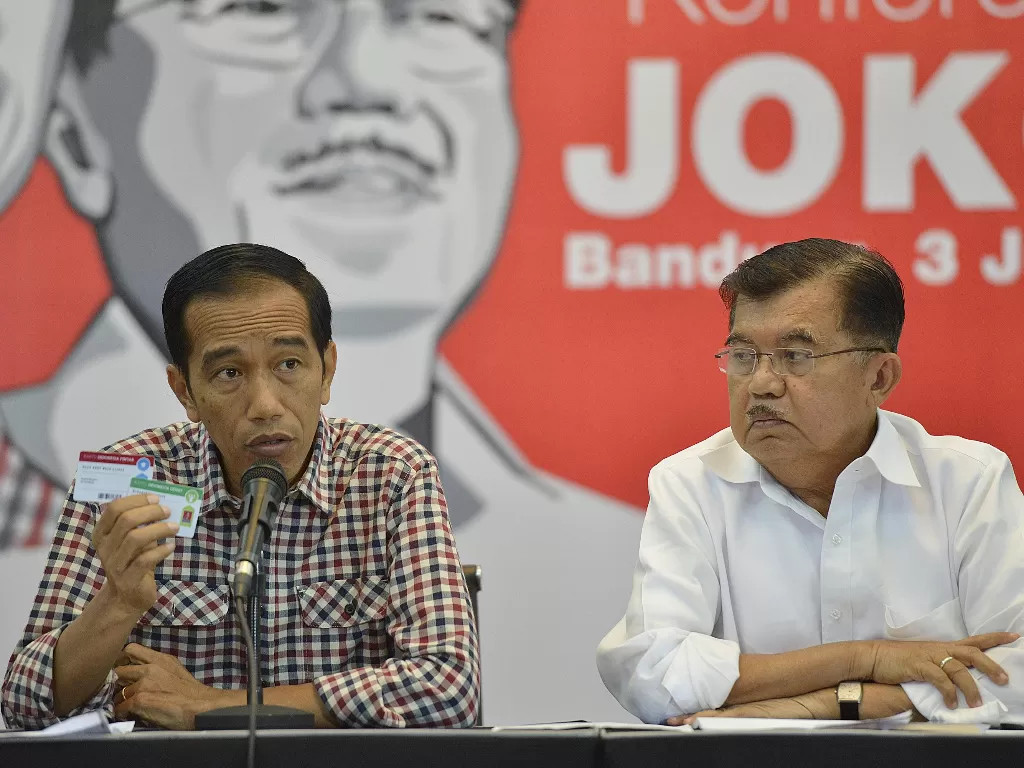 Jokowi dan Jusuf Kalla (ANTARA FOTO/Widodo S. Jusuf)