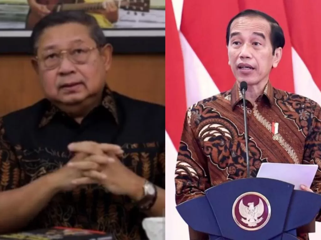 Kolase foto SBY (ANTARA) dan Jokowi (Instagram @jokowi)