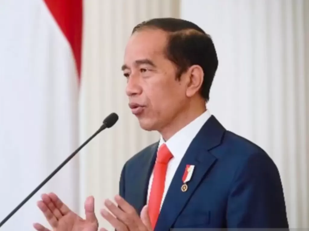 Arsip-Tangkapan Layar Presiden Joko Widodo saat memberikan sambutan dalam laporan tahunan Ombudsman Republik Indonesia 2020 secara virtual, Senin (8/2/2021), dipantau di Jakarta. (Youtube Ombudsman RI)