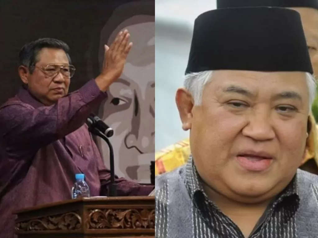 Kolase foto SBY dan Din Syamsuddin (Instagram/ANTARA)