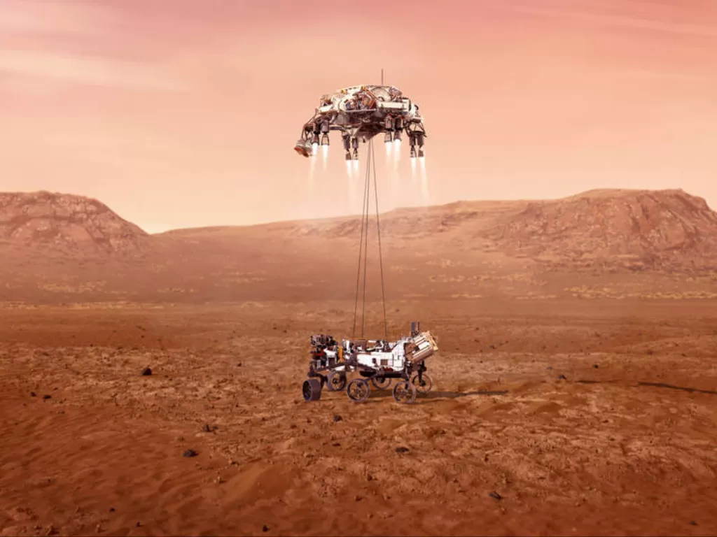 NASA melaporkan bahwa penjelajah Perseverance NASA akan memasuki Mars. (Photo/NASA)