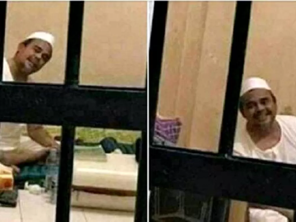 Rizieq Shihab di dalam tahanan (Istimewa)