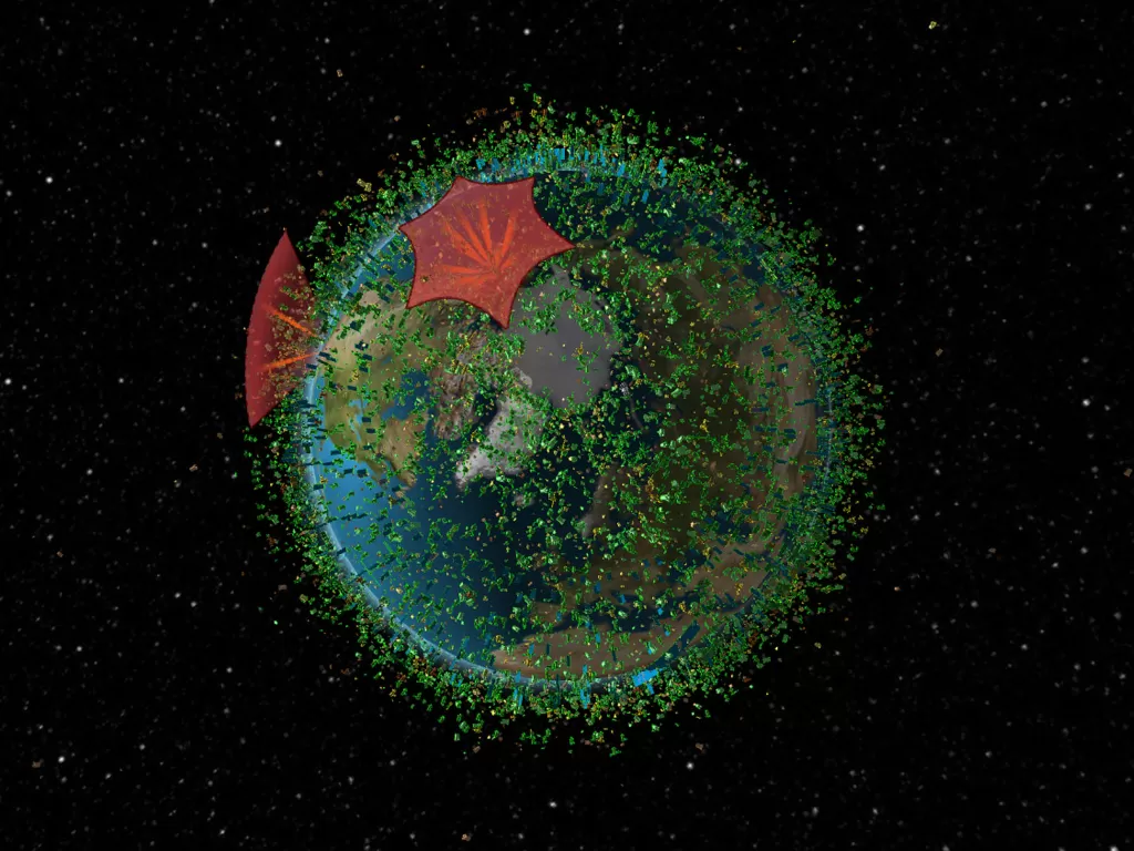 Tampilan satelit yang kini sedang mengelilingi Bumi (photo/Screenshot/LeoLabs, Inc.)