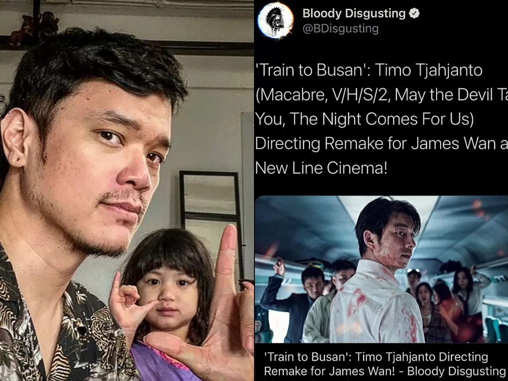 Sutradara Timo Tjahjanto yang disebut tengah menggarap remake 'Train to Busan'. (photo/Instagram/@timobros)