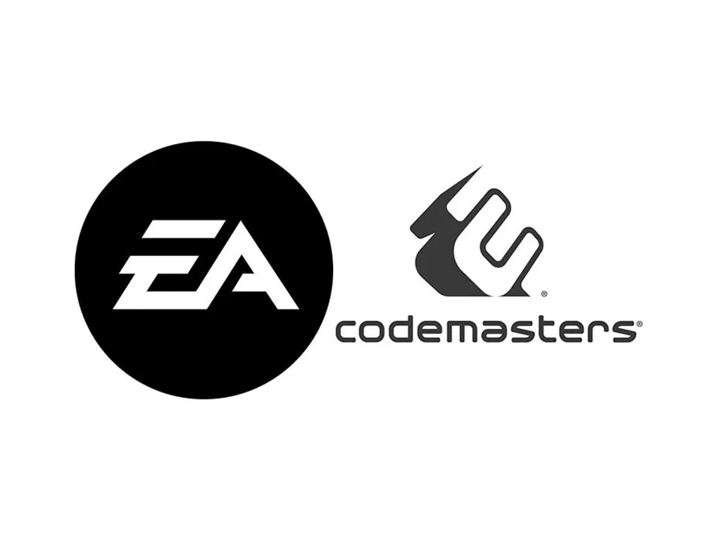 Tampilan logo perusahaan Electronic Arts dan Codemasters (photo/Electronic Arts/Codemasters)