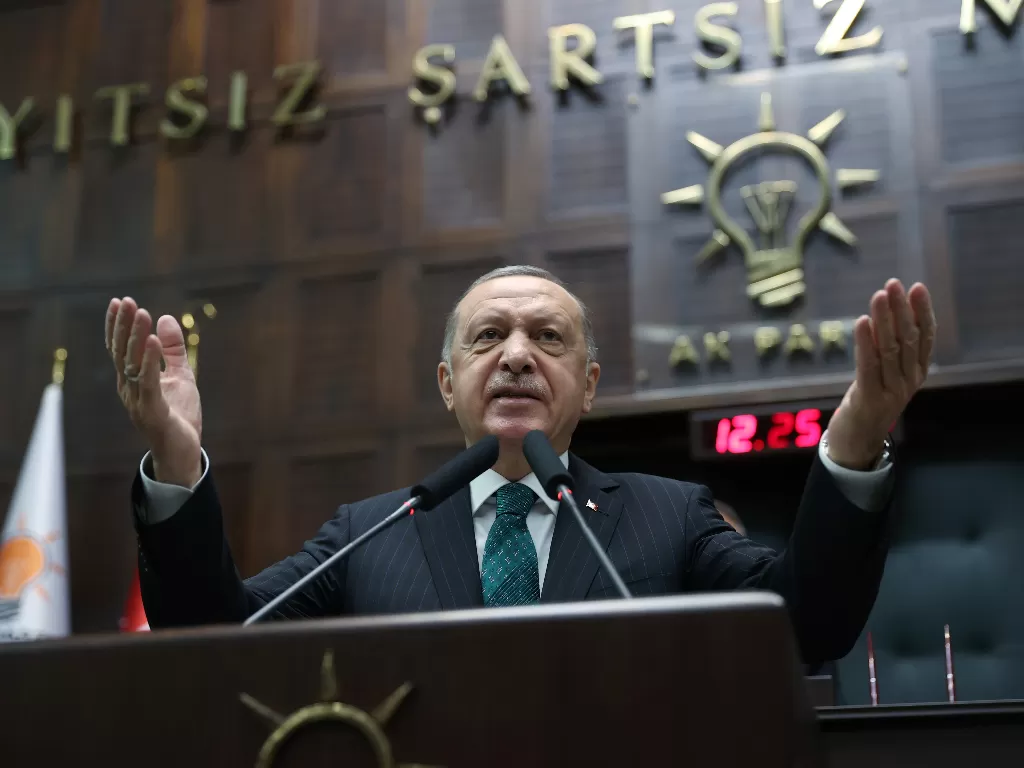 Presiden Turki. (Murat Cetinmuhurdar/PPO/Handout via REUTERS).