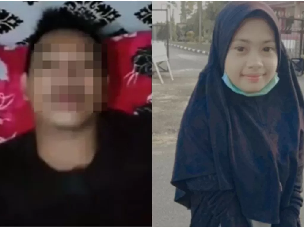 Pelajar SMA yang membunuh Intan Aulia Sari (kiri) (YouTube)