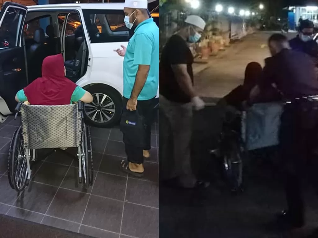 Seorang ibu yang mengatakan bahwa anaknya orang yang baik meski telah ditinggalkan di pinggir jalan. (Photo/Facebook/Lembaga Zakat Selangor)
