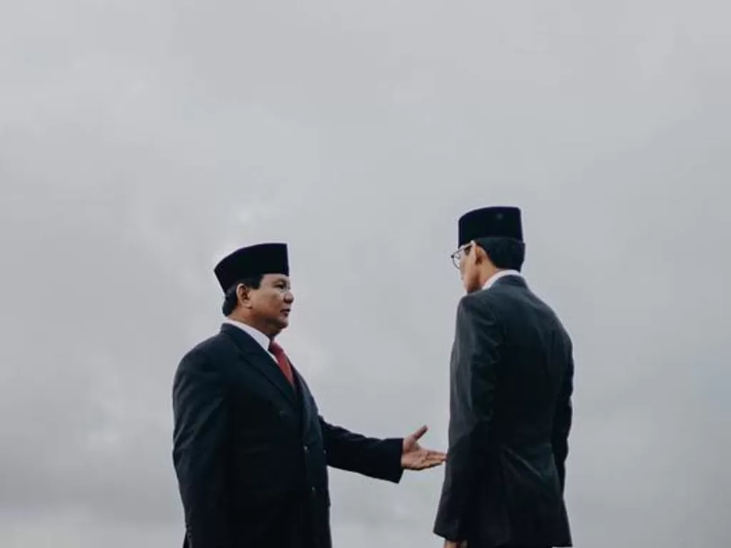 Prabowo Subianto dan Sandiaga Uno. (photo/Instagram/@prabowo)