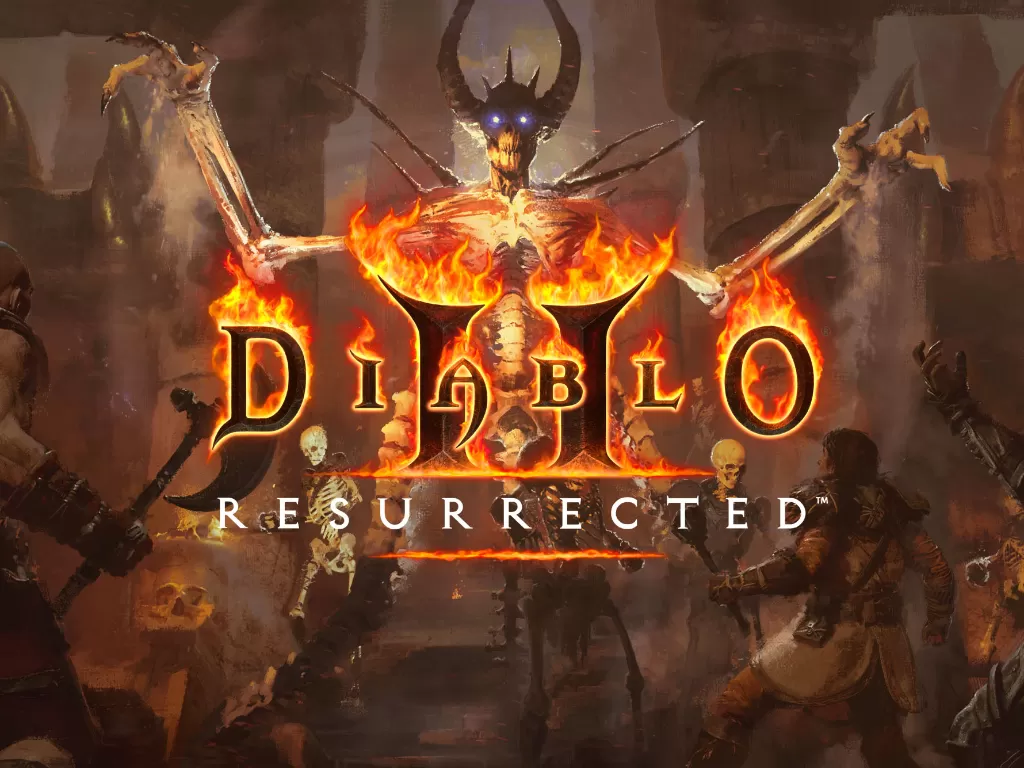 Tampilan logo dari game Diablo II: Resurrected buatan Blizzard (photo/Blizzard Entertainment)