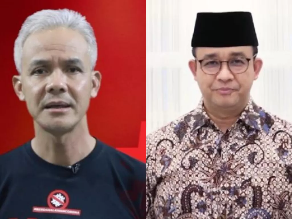 Kolase foto Gubernur Jawa Tengah Ganjar Pranowo dan Gubernur DKI Jakarta Anies Baswedan (Twitter/Instagram)