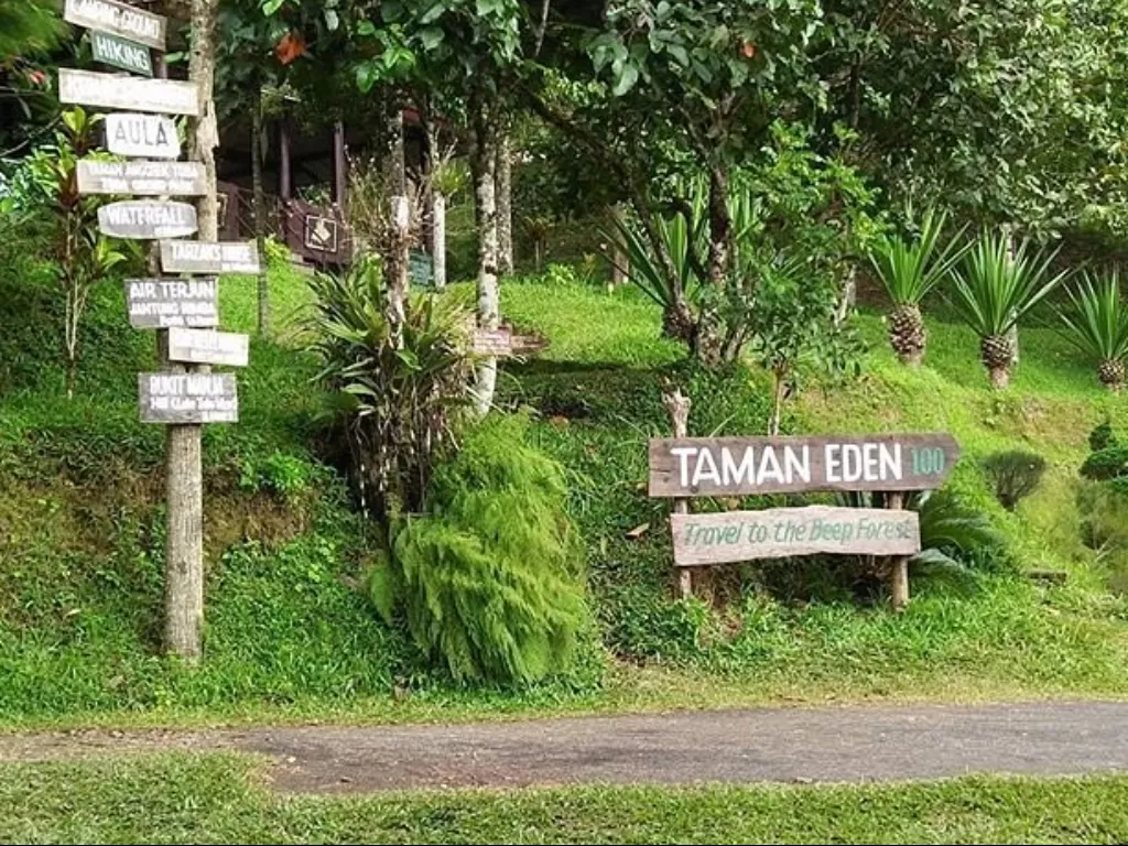 Taman Eden 100, Kabupaten Toba, Sumatera Utara. (photo/Instagram/@tamaneden100)