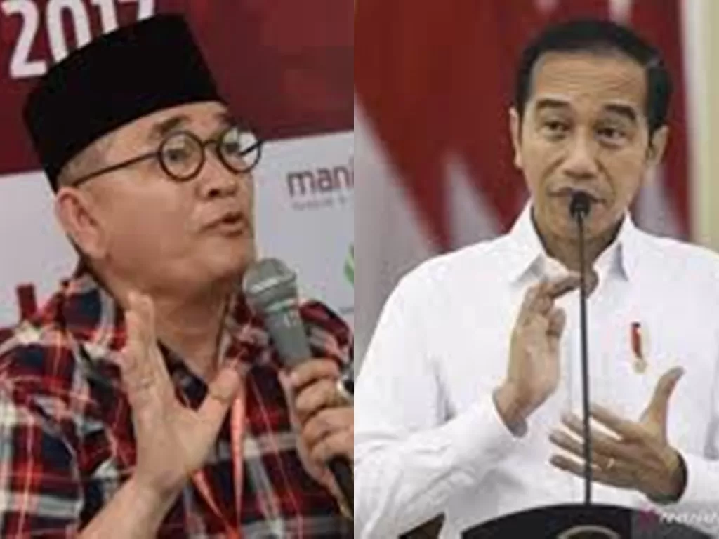 Kolase foto Ruhut Sitompul dan Presiden Jokowi (ANTARANEWS)