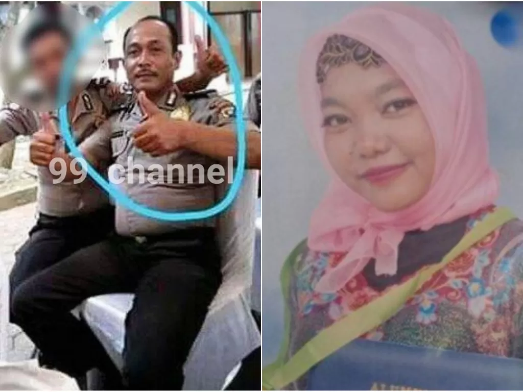 Aipda Roni Syahputra jadi tersangka pembunuhan 2 wanita di hotel. (Istimewa)