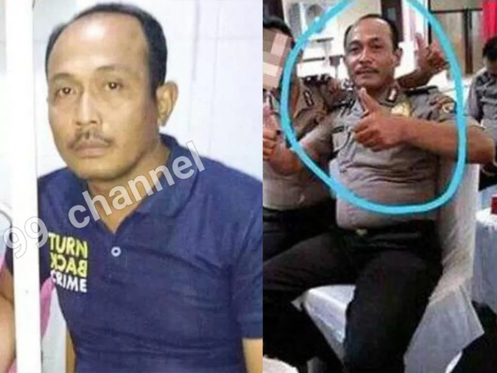Aipda Roni Syahputra oknum polisi tega bunuh dua wanita di Medan. (Ist)