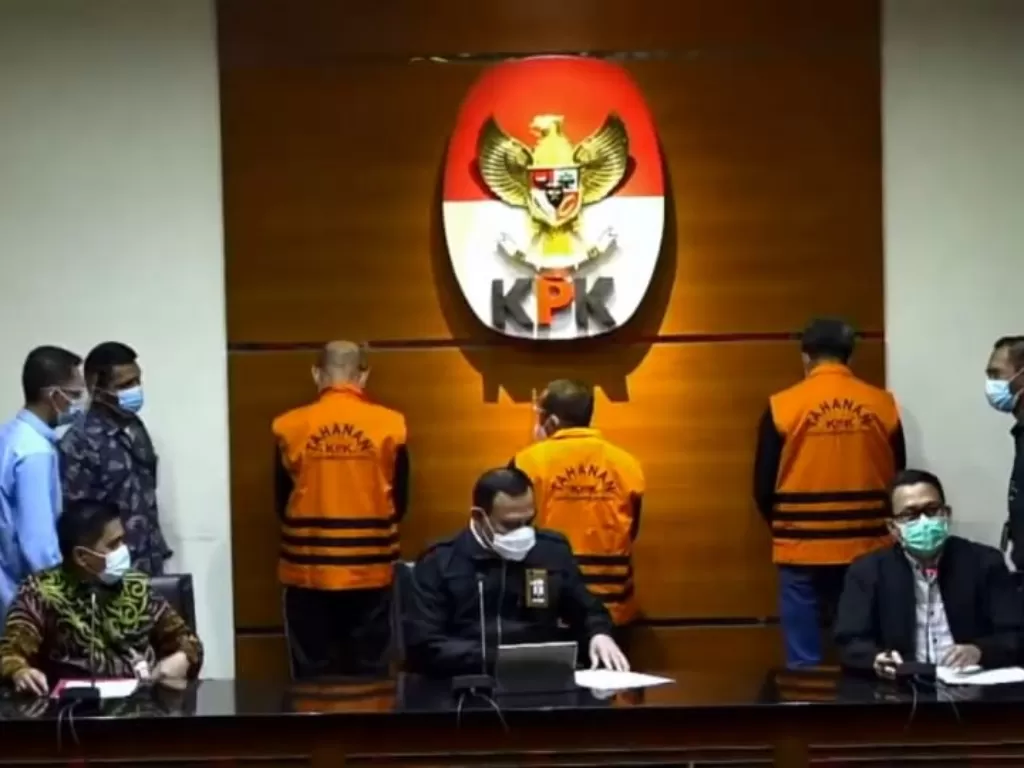 KPK gelar jumpa pers terkait OTT Gubernur Sulsel. (Foto: Tangkapan Layar Youtube/KPK)