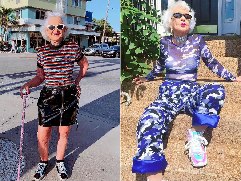  Nenek influencer Baddie Winkle. (photo/Instagram/@baddiewinkle)