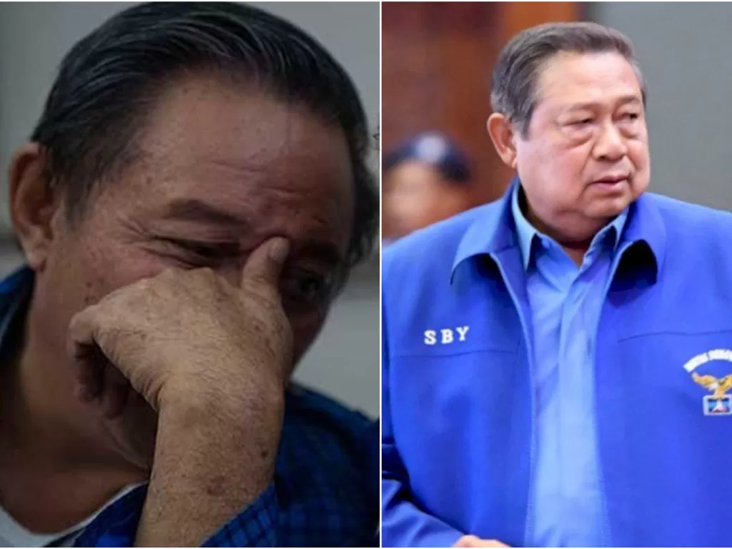 Hencky Luntungan (kiri) dan SBY (kanan). (Antara foto)