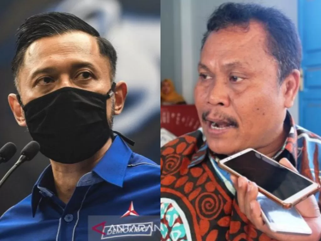 Kolase foto Agus Harimurti Yudhoyono dan  Jhoni Allen Marbun (ANTARA)