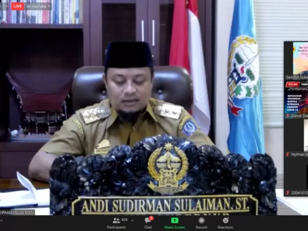 Plt Gubernur Sulawesi Selatan, Andi Sudirman Sulaiman. ANTARA/HO