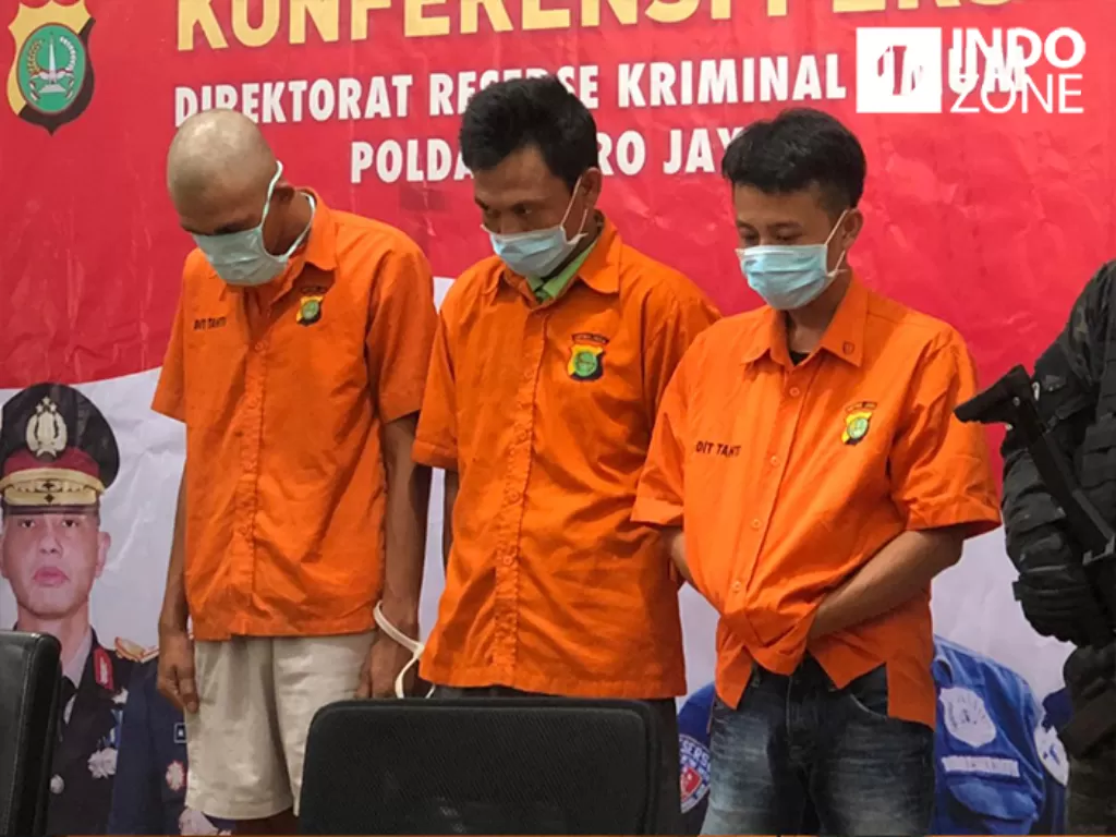 Konferensi pers kasus curanmor di Polda Metro Jaya. (INDOZONE/Samsudhuha Wildansyah)