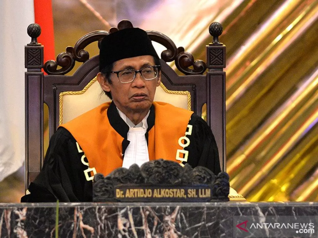 Artidjo Alkostar saat menjabat sebagai Ketua Kamar Pidana Mahkamah Agung (MA). (ANTARA FOTO Widodo S Jusuf)