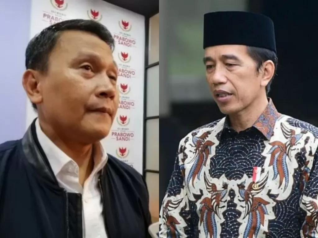 Kolase foto Mardani Ali Sera dan Presiden Joko Widodo (ANTARANEWS)