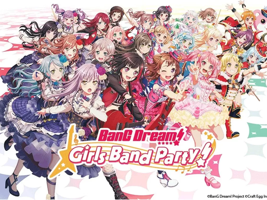Tampilan karakter dari game BanG Dream! Girls Band Party (photo/Bushiroad)