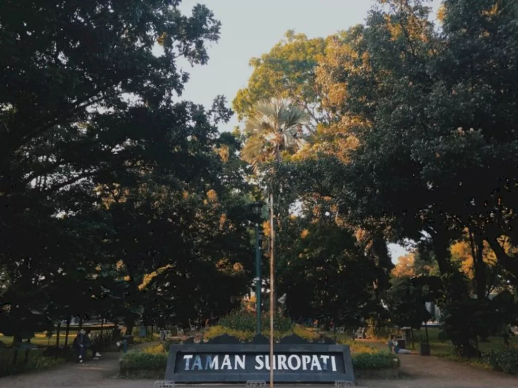 Ilustrasi Taman di Jakarta. (Instagram/kurniawan20dedi).