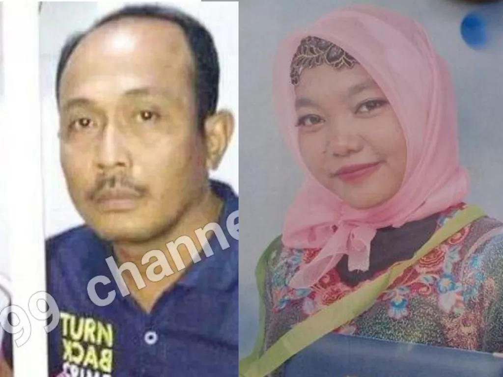 Rizka Fitria dan pelaku pembunuhan Aipda Roni Syahputra. (Istimewa/HO)