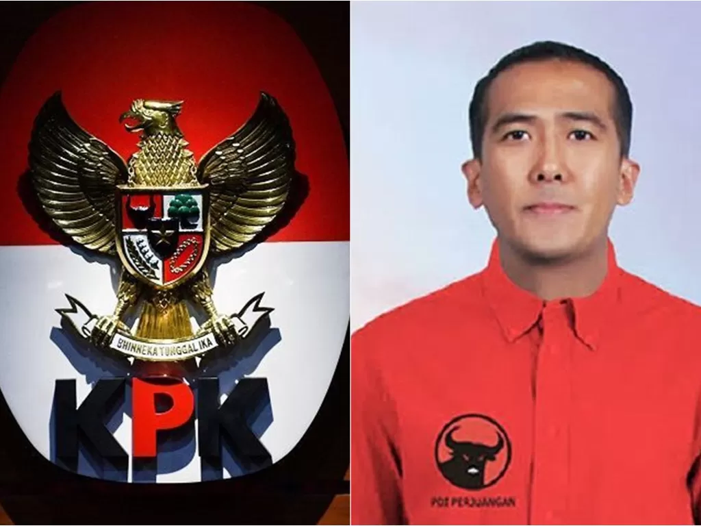 Kiri: Logo KPK (Antara Foto/Sigid Kurniawan) / Kanan: Harun Masiku (Istimewa)