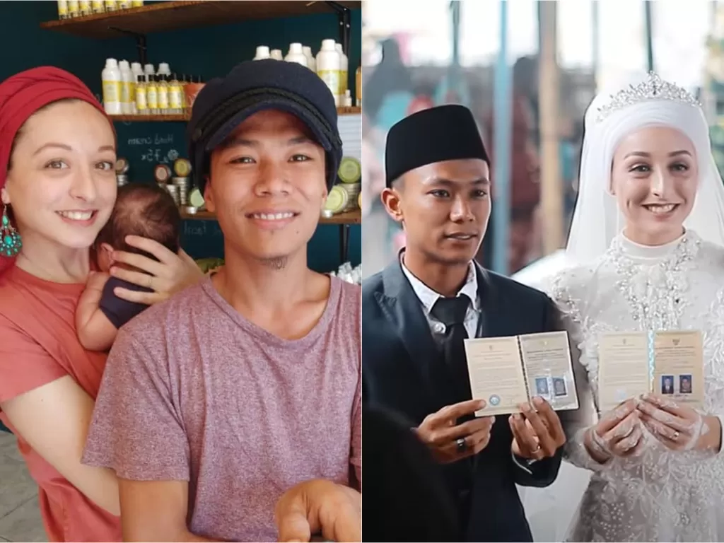 Pria Lombok nikahi bule Prancis. (Instagram/@indrasasak)