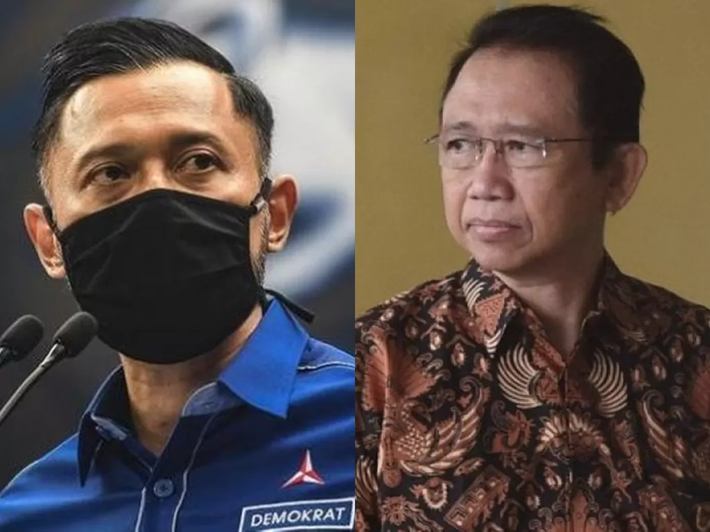 Kolase foto Agus Harimurti Yudhoyono dan Marzuki Alie (ANTARANEWS)