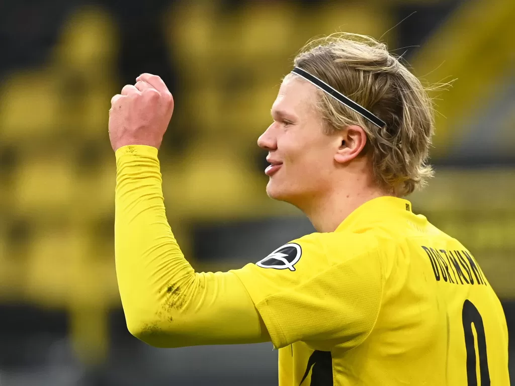 Bintang muda Borussia Dortmund, Erling Haaland. (photo/REUTERS/Ina Fassbender)