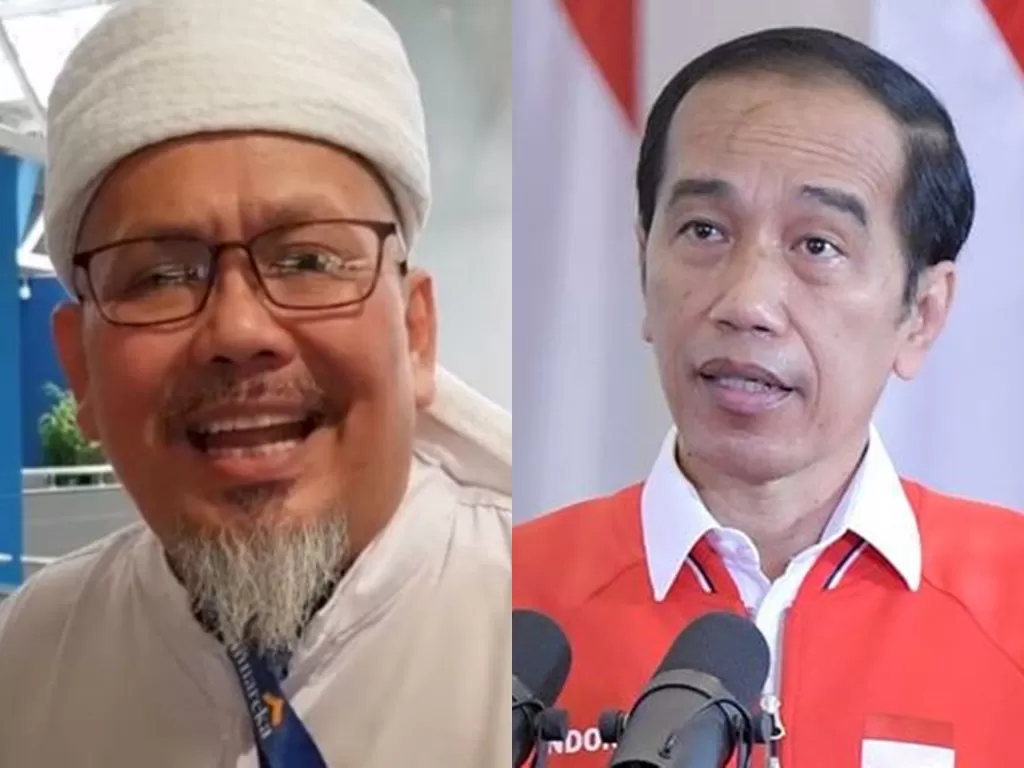 Kolase foto Tengku Zulkarnain dan Presiden Joko Widodo (Instagram @tengkuzulkarnain.id/ANTARANEWS)