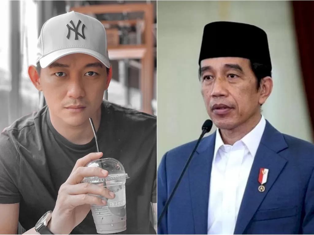Kiri: Ifan Seventeen. (Instagram/@ifanseventeen) / Kanan: Presiden RI, Joko Widodo. (Instagram/@sekretariat.kabinet)