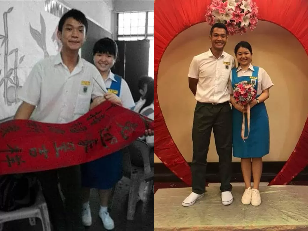 Pasangan ini sudah berpacaran sejak SMA. (Photo/Facebook/Melanie Lim)