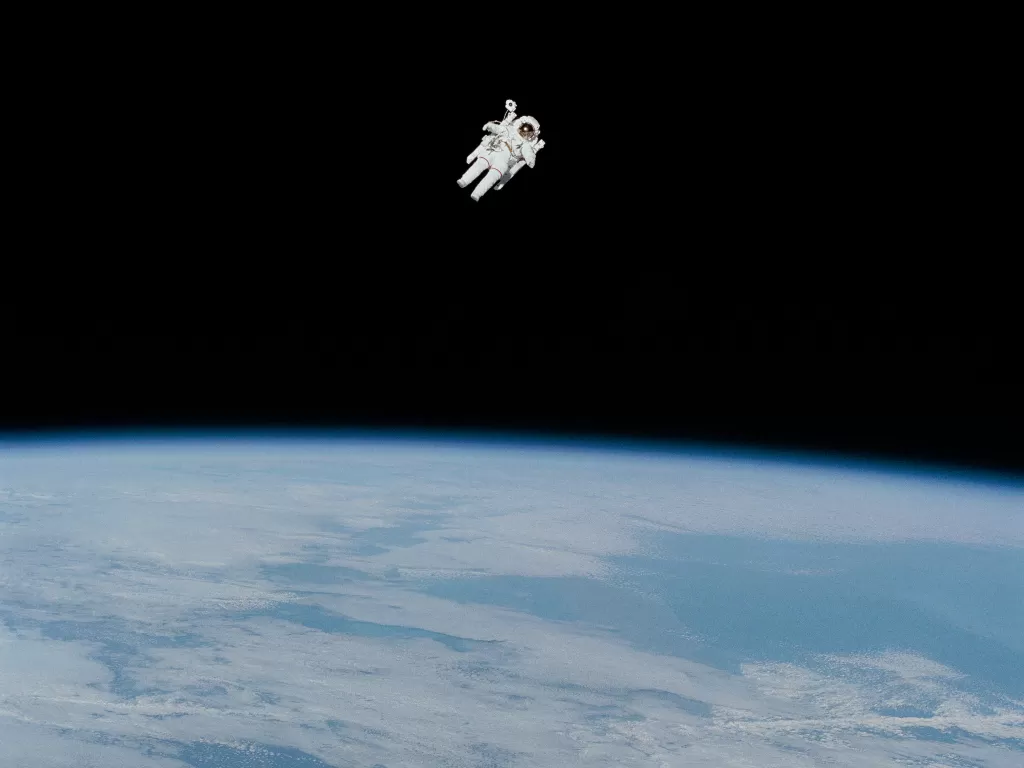 Ilustrasi astronot di luar angkasa. (Unsplash/@nasa)