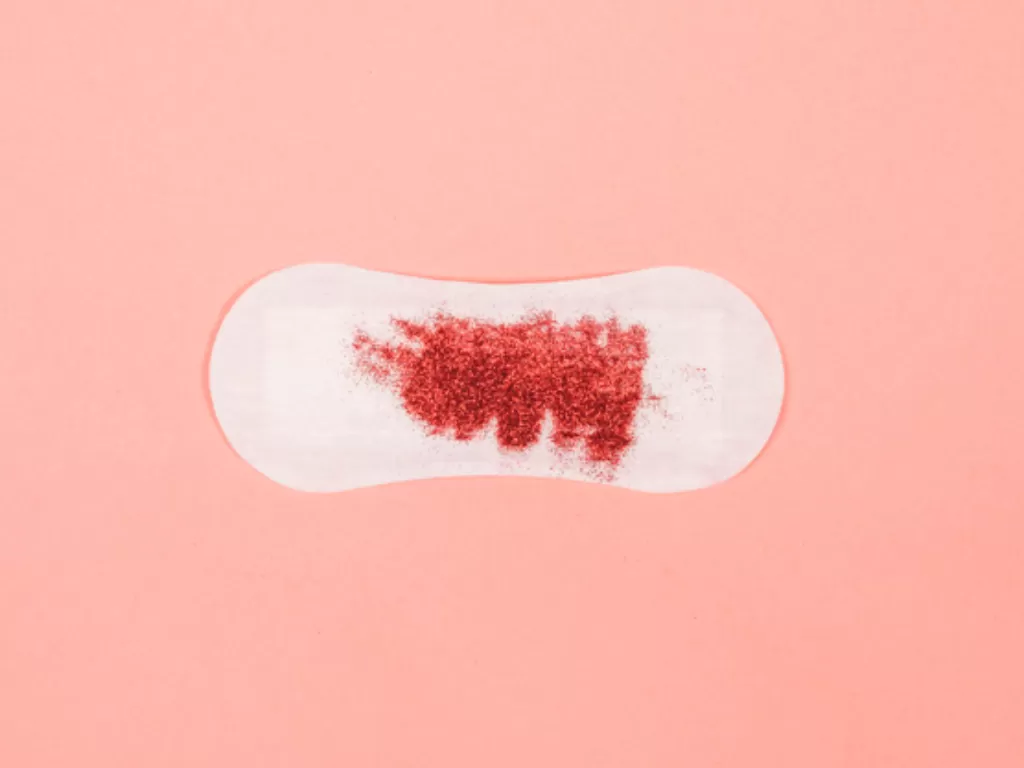 Ilustrasi darah menstruasi. (Freepik)