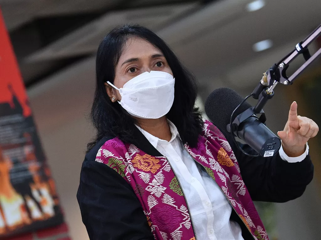 Menteri Pemberdayaan Perempuan dan Perlindungan Anak I Gusti Ayu Bintang Darmawati Puspayoga. (photo/ANTARA FOTO/Sigid Kurniawan)