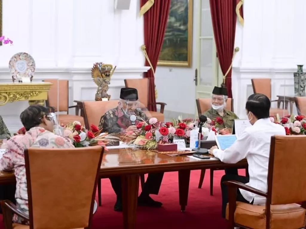Presiden Jokowi bertemu dengan TP3. (photo/Instagram/@sekretariat.kabinet)