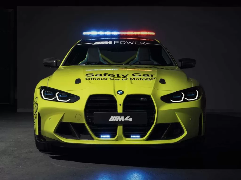 Tampilan mobil BMW M4 Competition untuk ajang MotoGP 2021 (photo/BMW)