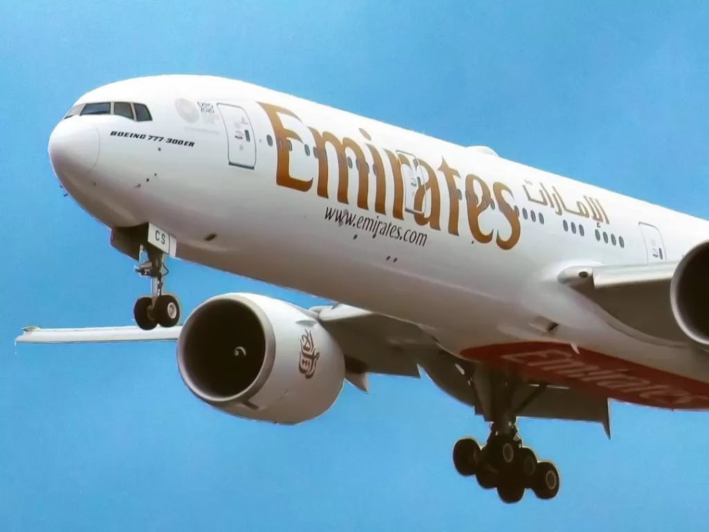 Pesawat maskapai Emirates. (photo/Instagram/@emirates)
