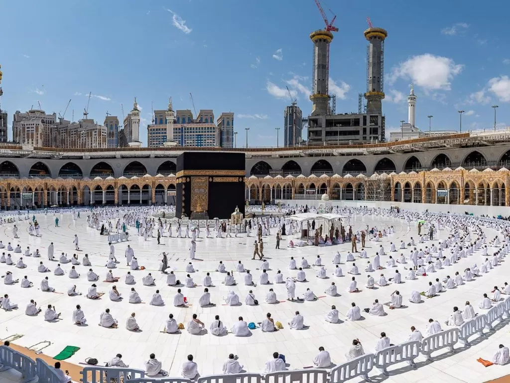 Beribadah di Mekkah (Saudi Press Agency/Handout via REUTERS)