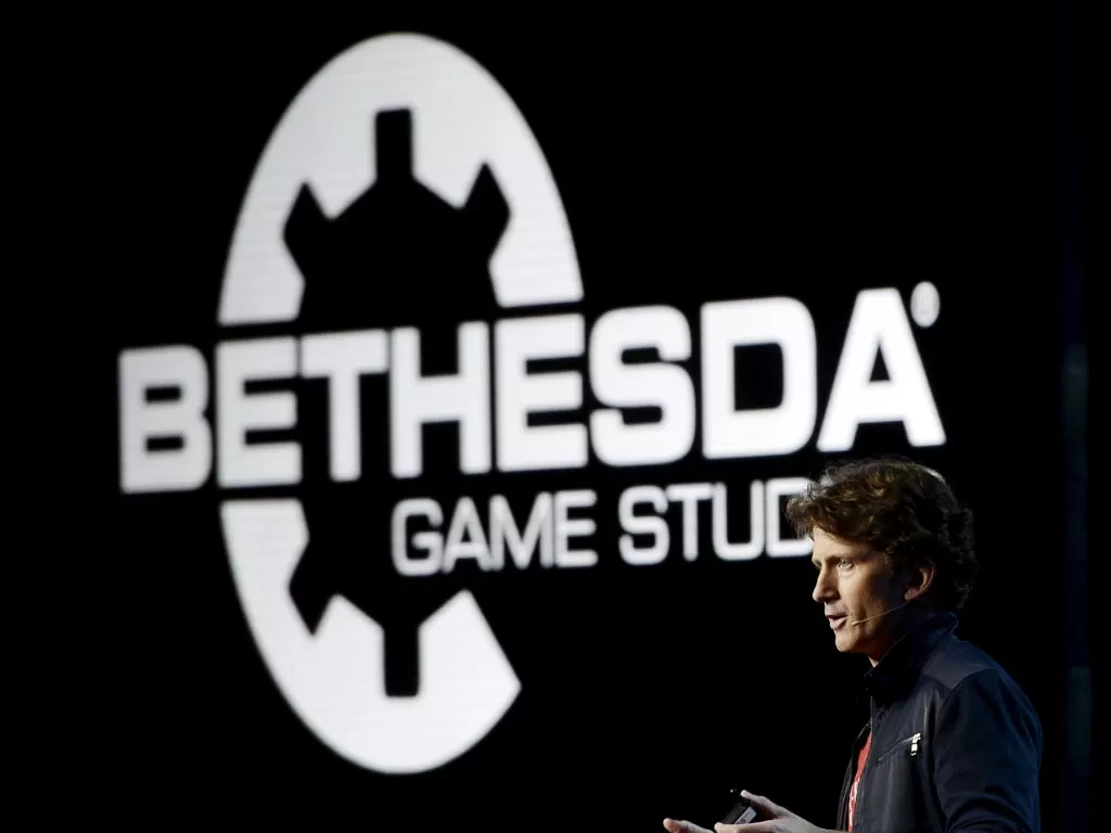 Logo perusahaan game Bethesda Game Studios milik ZeniMax Media (photo/The Union Journal)