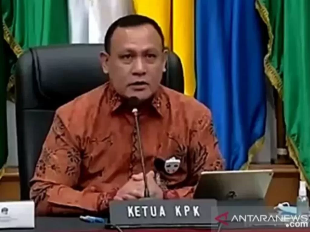 Ketua Komisi Pemberantasan Korupsi (KPK) Firli Bahuri. ANTARA/Tangkapan layar Youtube KPK RI.