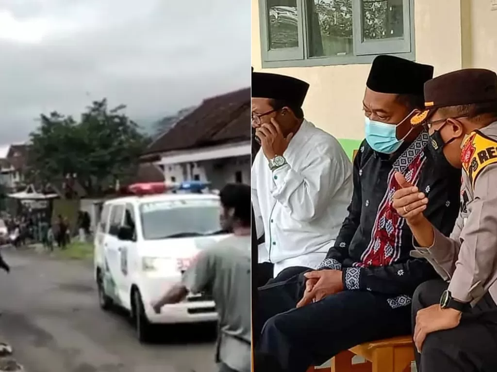 Bupati Subang dan Kapolres Subang takziah ke rumah duka (Instagram/subang.info)